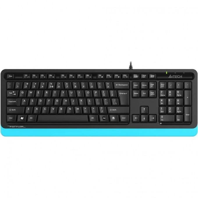 Клавиатура A4TECH BLOODY FSTYLER FKS10 USB черно-синяя FKS10 BLUE Клавиатура A4TECH BLOODY FSTYLER FKS10 USB черно-синяя FKS10 BLUE