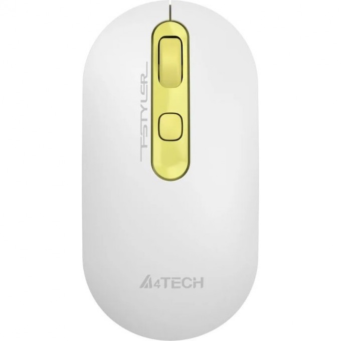Мышь A4TECH BLOODY FSTYLER FG20S DAISY оптическая беспроводная USB для ноутбука бело-желтая FG20S (DAISY) Мышь A4TECH BLOODY FSTYLER FG20S DAISY оптическая беспроводная USB для ноутбука бело-желтая FG20S (DAISY)