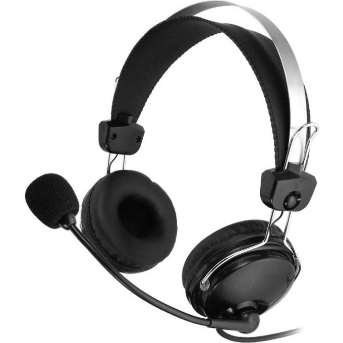 Наушники с микрофоном A4TECH BLOODY 2.5м накладные оголовье черные HS-7P Наушники с микрофоном A4TECH BLOODY 2.5м накладные оголовье черные HS-7P