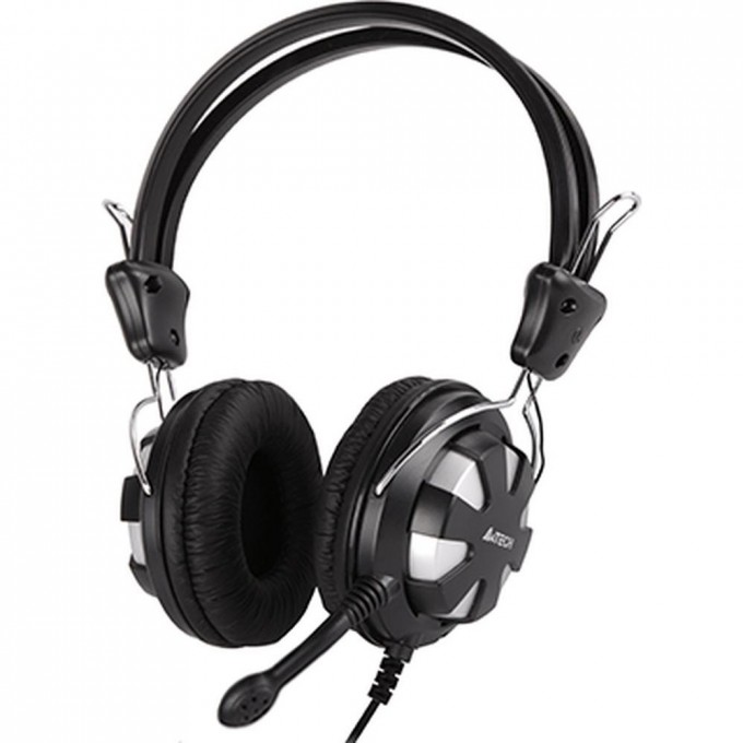 Наушники с микрофоном A4TECH BLOODY HS-28 1.8м накладные оголовье черно-серебристые HS-28 (SILVER BLACK) Наушники с микрофоном A4TECH BLOODY HS-28 1.8м накладные оголовье черно-серебристые HS-28 (SILVER BLACK)