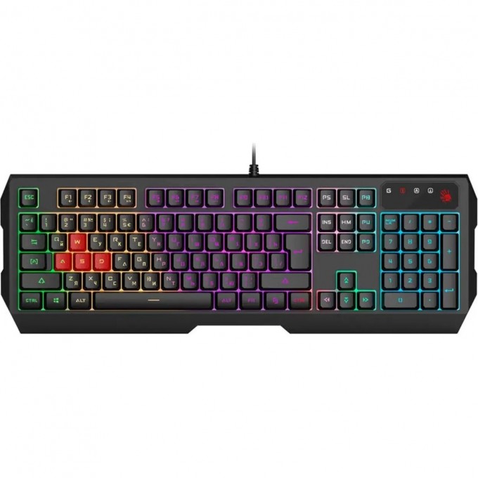 Клавиатура A4TECH BLOODY MULTIMEDIA FOR GAMER LED USB черная B140N Клавиатура A4TECH BLOODY MULTIMEDIA FOR GAMER LED USB черная B140N