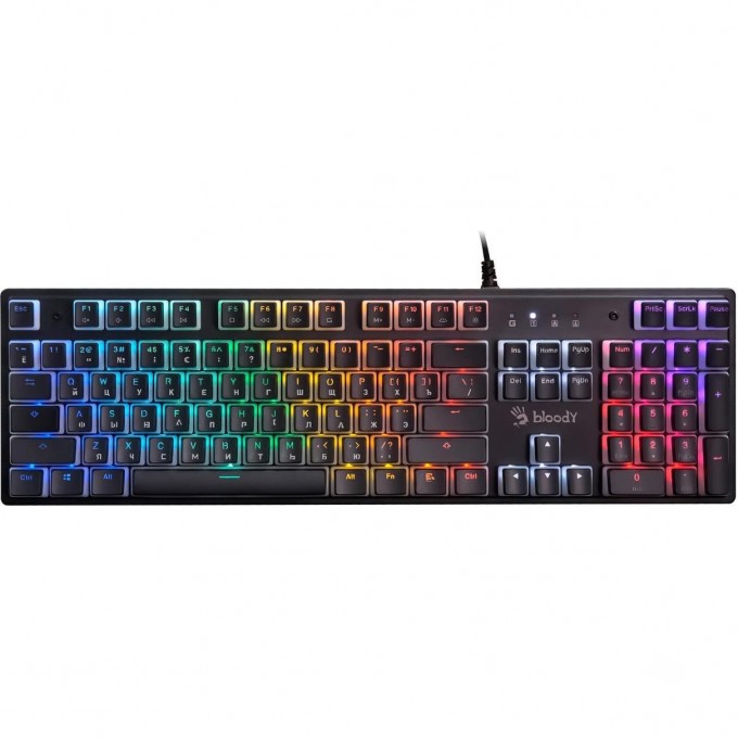 Клавиатура A4TECH BLOODY S510NP USB FOR GAMER LED механическая черный S510NP (PUDDING BLACK) Клавиатура A4TECH BLOODY S510NP USB FOR GAMER LED механическая черный S510NP (PUDDING BLACK)
