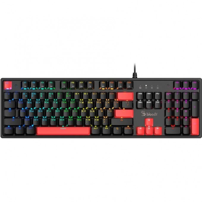 Клавиатура A4TECH BLOODY S510R USB черная S510R USB FIRE BLACK/BLMS RED Клавиатура A4TECH BLOODY S510R USB черная S510R USB FIRE BLACK/BLMS RED