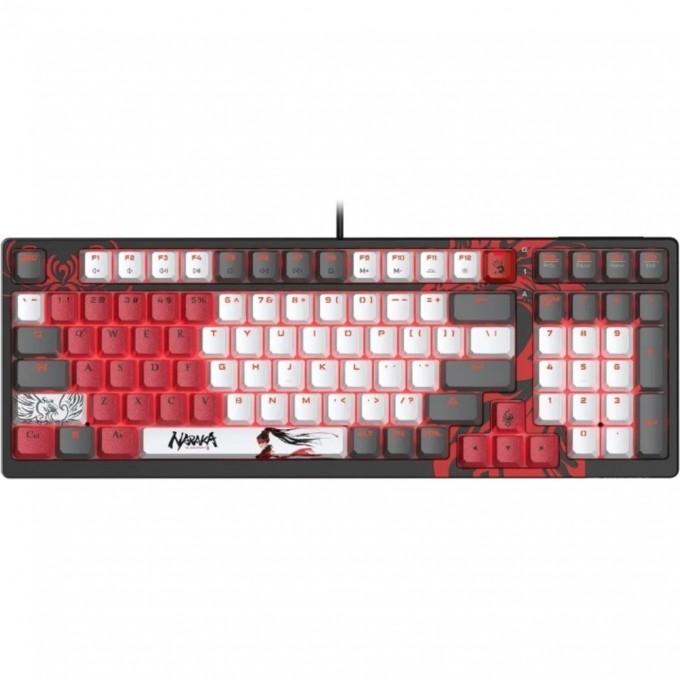 Клавиатура A4TECH BLOODY S98 NARAKA BLMS PLUS USB FOR GAMER LED механическая черный/красный S98 NARAKA BLMS RED PLUS Клавиатура A4TECH BLOODY S98 NARAKA BLMS PLUS USB FOR GAMER LED механическая черный/красный S98 NARAKA BLMS RED PLUS