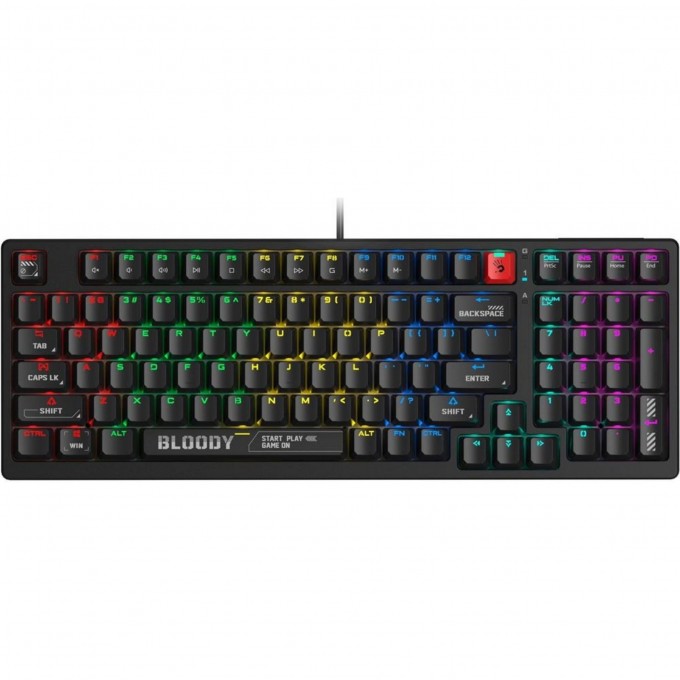 Клавиатура A4TECH BLOODY S98 USB FOR GAMER LED механическая черный S98 BLACK Клавиатура A4TECH BLOODY S98 USB FOR GAMER LED механическая черный S98 BLACK