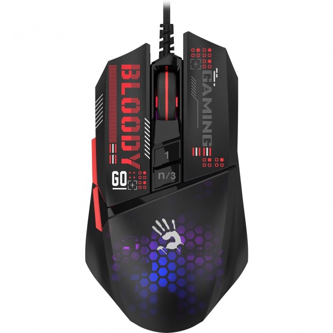 Мышь A4TECH BLOODY USB оптическая 12000dpi черный W60 MAX MINI Мышь A4TECH BLOODY USB оптическая 12000dpi черный W60 MAX MINI