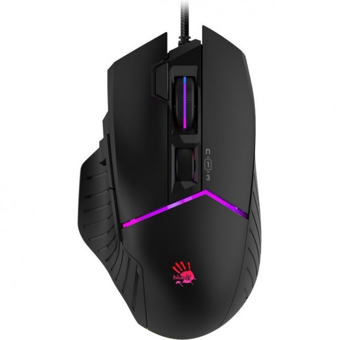 Мышь A4TECH BLOODY W95 MAX оптическая проводная USB черный W95 MAX STONE BLACK Мышь A4TECH BLOODY W95 MAX оптическая проводная USB черный W95 MAX STONE BLACK