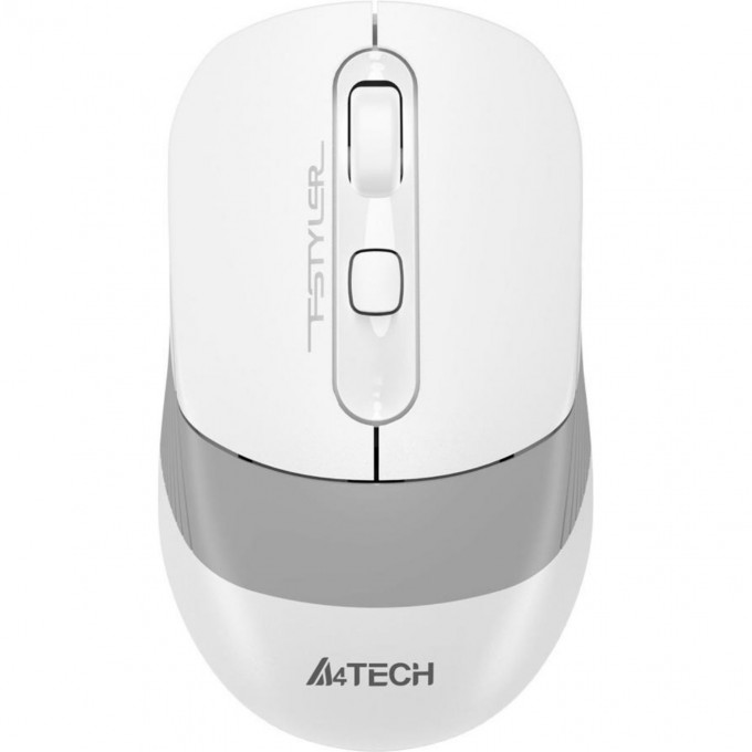 Мышь A4TECH FSTYLER FG10CS AIR оптическая для ноутбука беспроводная USB 2000dpi белый/серый FG10CS AIR GRAYISH WHITE Мышь A4TECH FSTYLER FG10CS AIR оптическая для ноутбука беспроводная USB 2000dpi белый/серый FG10CS AIR GRAYISH WHITE