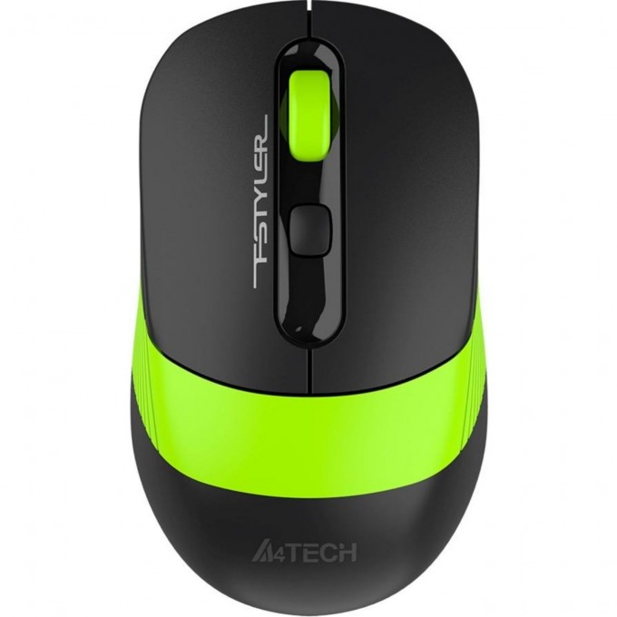 Мышь A4TECH FSTYLER FG10CS AIR оптическая для ноутбука беспроводная USB 2000dpi черный/зеленый FG10CS AIR SPORTS GREEN Мышь A4TECH FSTYLER FG10CS AIR оптическая для ноутбука беспроводная USB 2000dpi черный/зеленый FG10CS AIR SPORTS GREEN