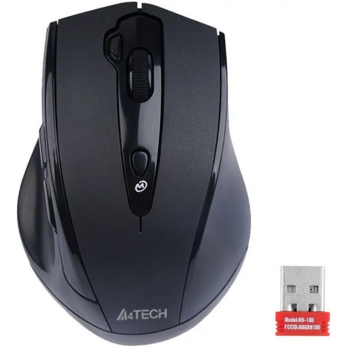 Мышь A4TECH V-TRACK , оптическая, беспроводная, USB, черный G10-810FS Мышь A4TECH V-TRACK , оптическая, беспроводная, USB, черный G10-810FS