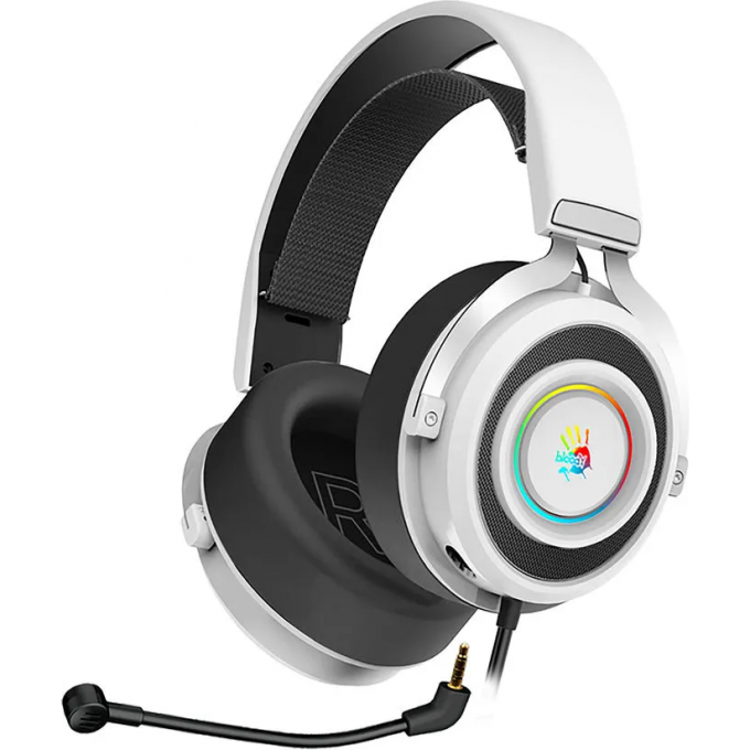 Наушники с микрофоном A4TECH BLOODY G535 мониторные бело-черные G535 (BLACK+WHITE) USB Наушники с микрофоном A4TECH BLOODY G535 мониторные бело-черные G535 (BLACK+WHITE) USB
